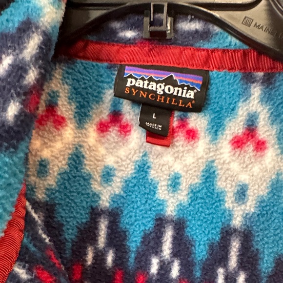 Patagonia Men's Multicolor Patterned Fleece Jacket - Picture 5 of 6